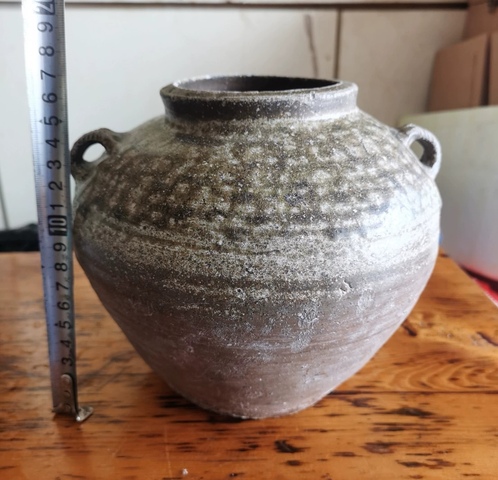 古玩陶瓷河南一帶漢青瓷罐真品鑒賞圖