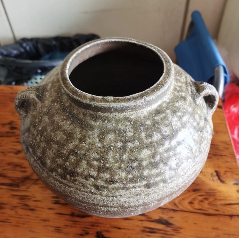 古玩陶瓷河南一帶漢青瓷罐真品鑒賞圖