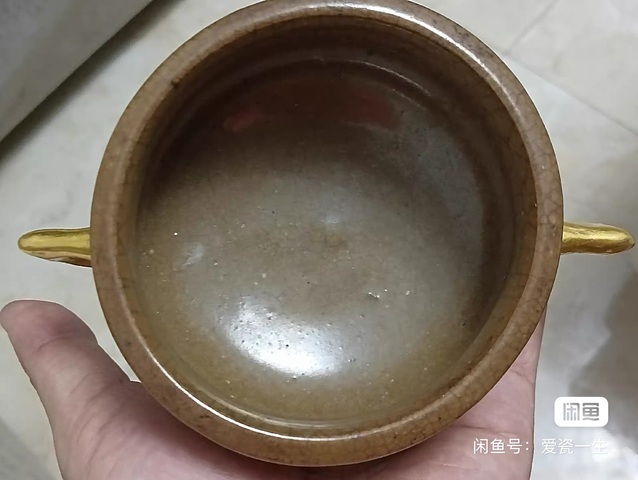古玩陶瓷哥釉香爐真品鑒賞圖