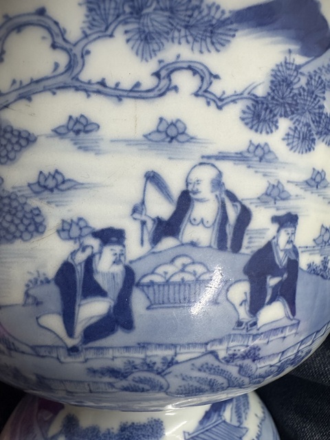 古玩陶瓷青花高足缸真品鑒賞圖