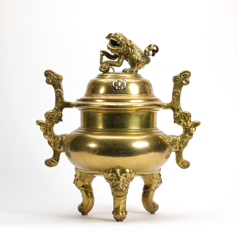 古玩銅器銅熏爐真品鑒賞圖