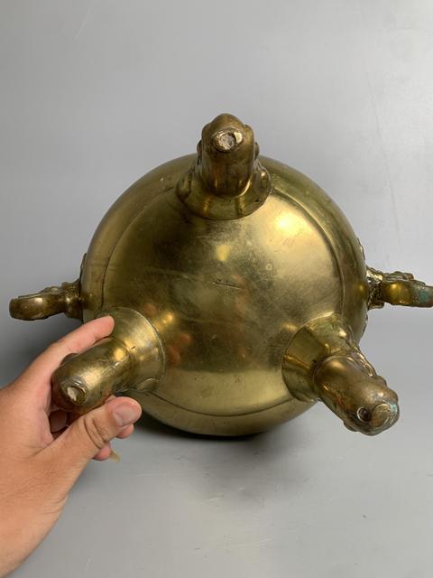 古玩銅器銅熏爐真品鑒賞圖