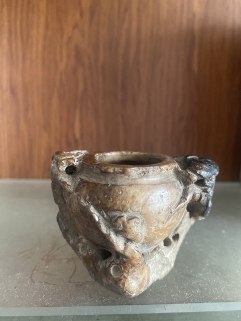 古玩雜項(xiàng)壽山石水盂真品鑒賞圖