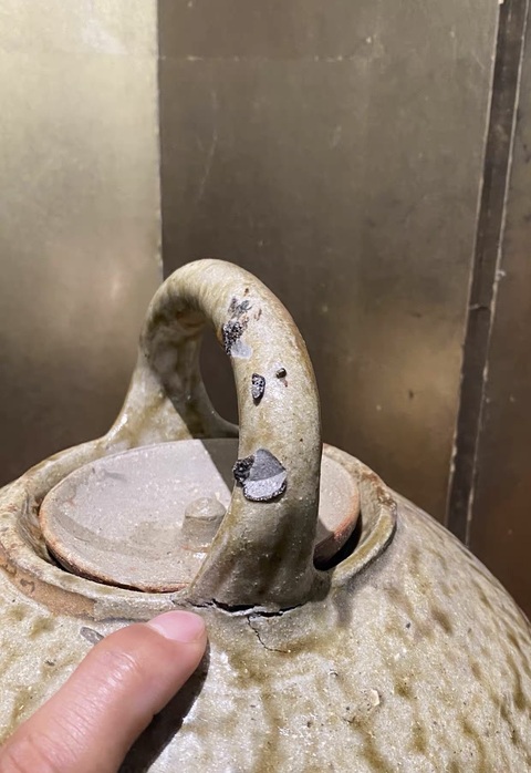 古玩陶瓷青釉提梁壺真品鑒賞圖