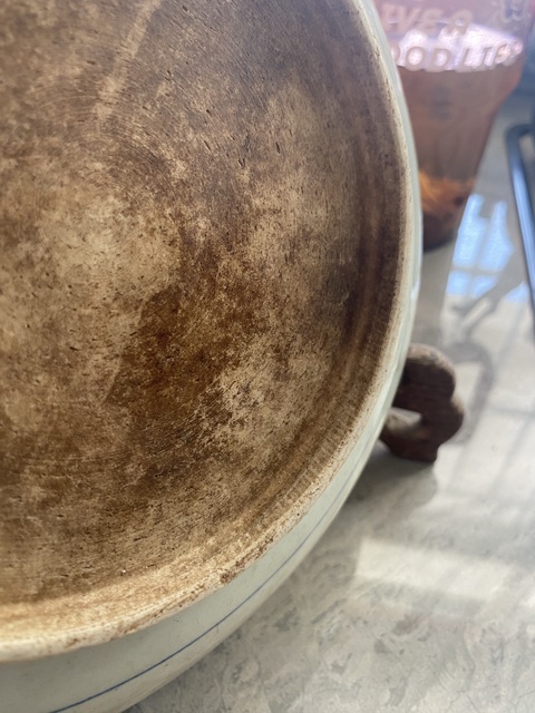 古玩陶瓷青花釉里紅洪福齊天盤真品鑒賞圖