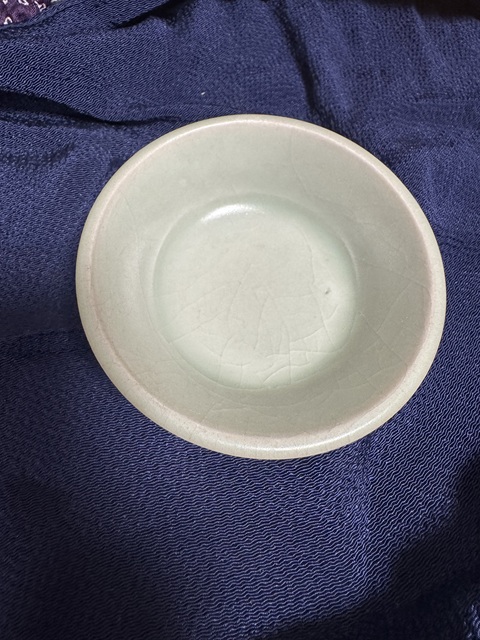 古玩陶瓷龍泉青瓷水洗真品鑒賞圖