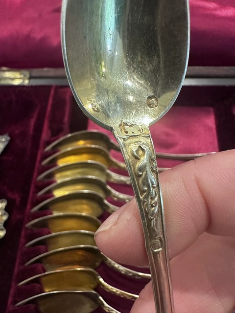 古玩雜項法國密涅瓦鎏金銀具真品鑒賞圖
