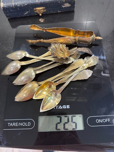古玩雜項法國密涅瓦鎏金銀具真品鑒賞圖