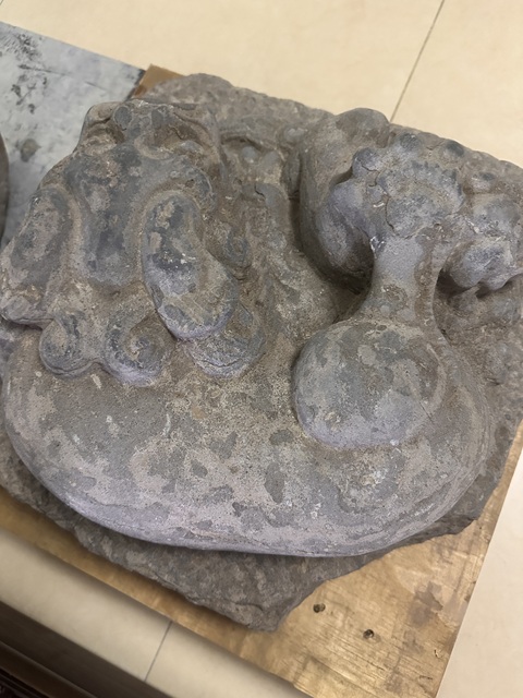 古玩雜項青石獅子真品鑒賞圖