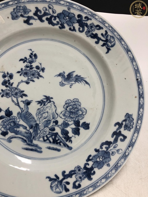 古玩陶瓷清早·青花鳳求凰紋折沿盤拍賣,當(dāng)前價(jià)格3800元