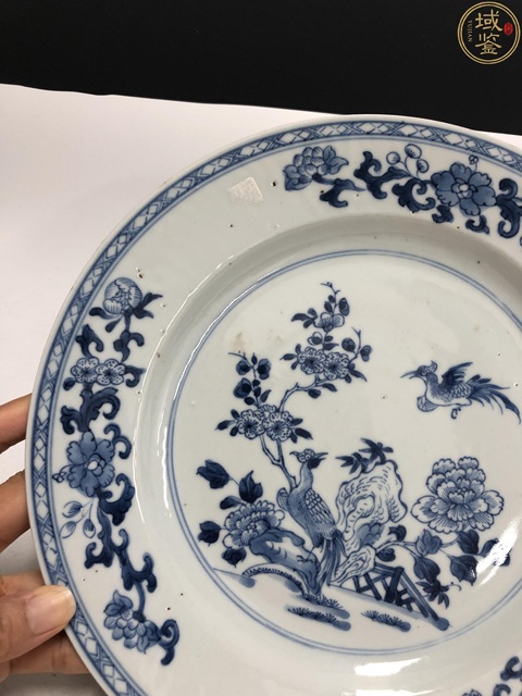 古玩陶瓷清早·青花鳳求凰紋折沿盤拍賣,當(dāng)前價(jià)格3800元