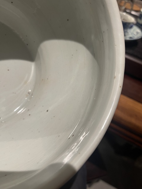 古玩陶瓷花卉紋青花馬蹄尊真品鑒賞圖