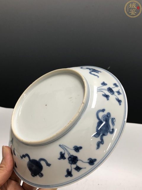 古玩陶瓷康熙·青花花卉暗八仙紋盤拍賣,當(dāng)前價(jià)格5800元