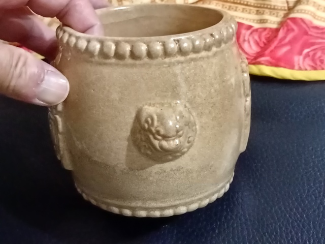 古玩陶瓷漳州窯雙鋪首香爐真品鑒賞圖