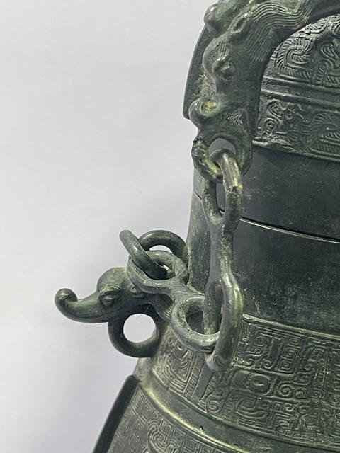 古玩銅器提梁卣真品鑒賞圖