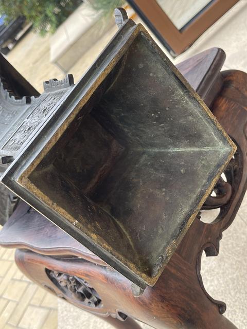 古玩銅器銅花觚真品鑒賞圖