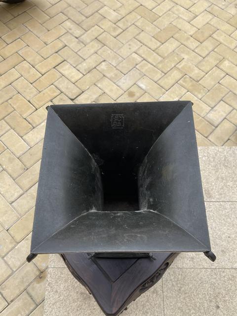 古玩銅器銅花觚真品鑒賞圖