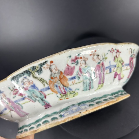 古玩陶瓷青花十二花神貢碗真品鑒賞圖