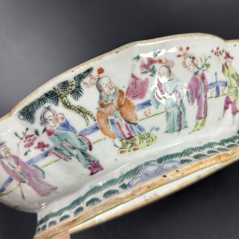 古玩陶瓷青花十二花神貢碗真品鑒賞圖