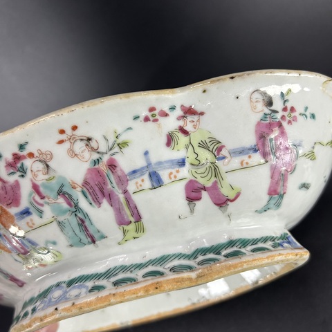 古玩陶瓷青花十二花神貢碗真品鑒賞圖