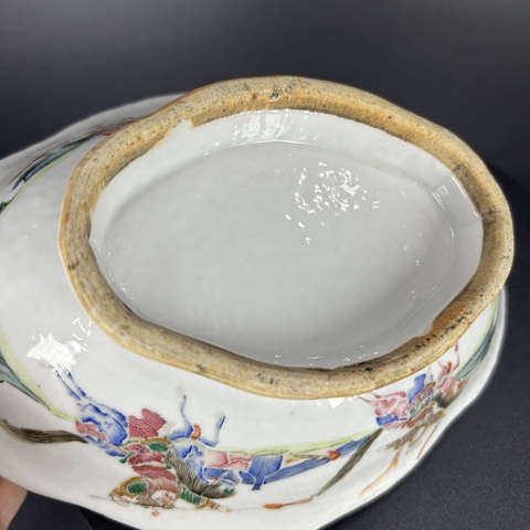 古玩陶瓷粉彩趙子龍救主圖貢碗真品鑒賞圖