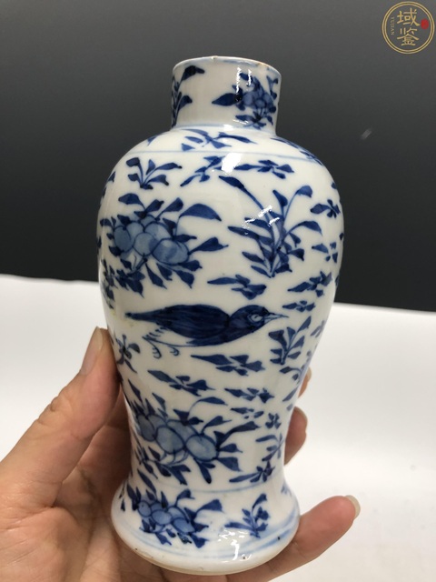 古玩陶瓷光緒·青花花鳥紋雞腿瓶拍賣,當前價格2900元