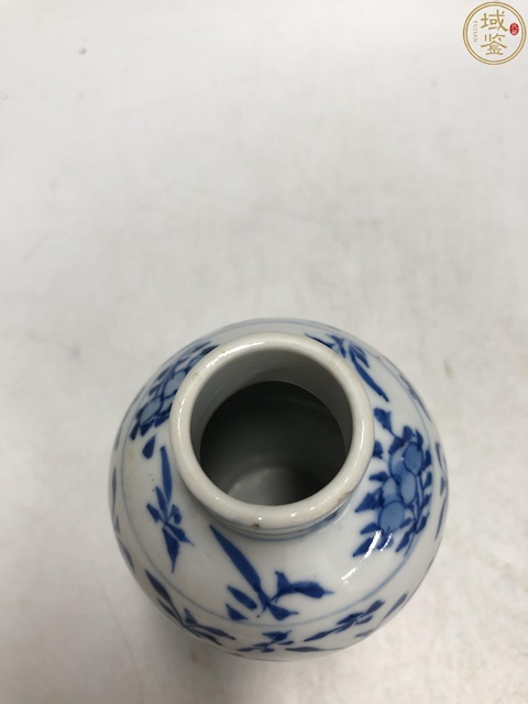 古玩陶瓷光緒·青花花鳥紋雞腿瓶拍賣,當前價格2900元