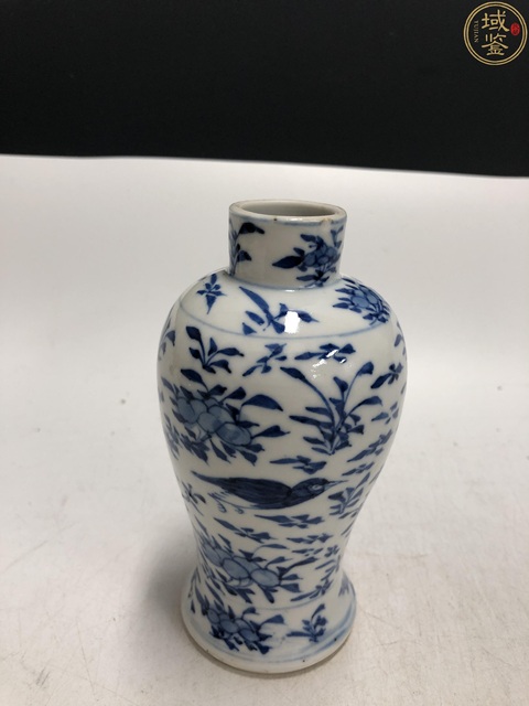 古玩陶瓷光緒·青花花鳥紋雞腿瓶拍賣,當前價格2900元
