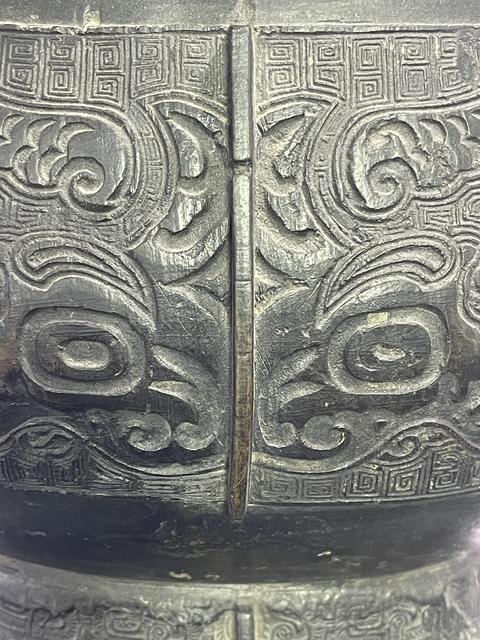 古玩銅器提梁卣真品鑒賞圖