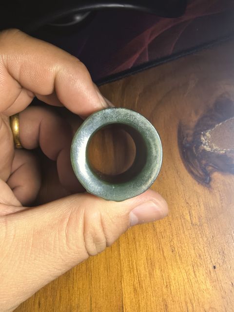 古玩玉器龍紋扳指真品鑒賞圖