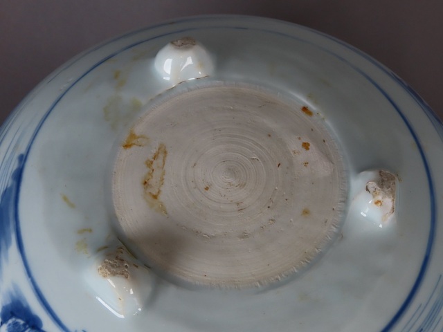 古玩陶瓷青花山水人物香爐真品鑒賞圖