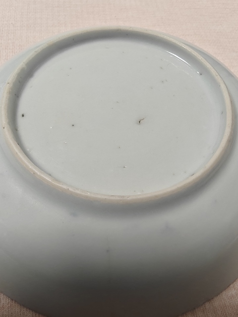 古玩陶瓷雍正淡描青花小碟真品鑒賞圖