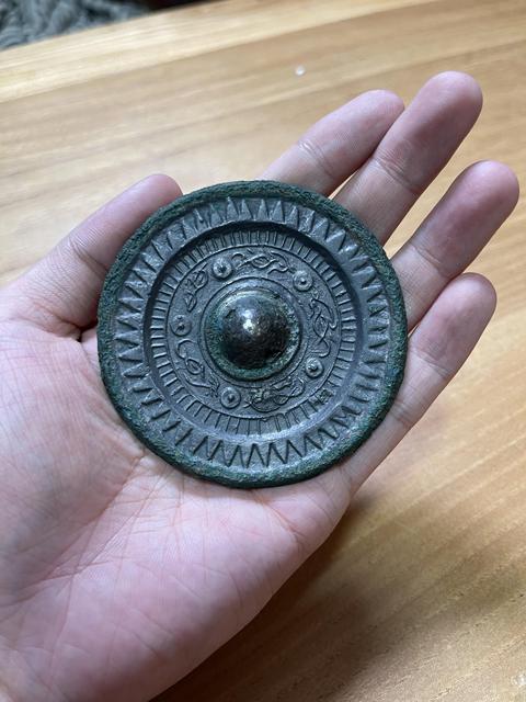 古玩銅器小鳥鏡拍賣，當前價格1200元