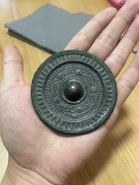 古玩銅器小鳥鏡拍賣，當前價格1200元