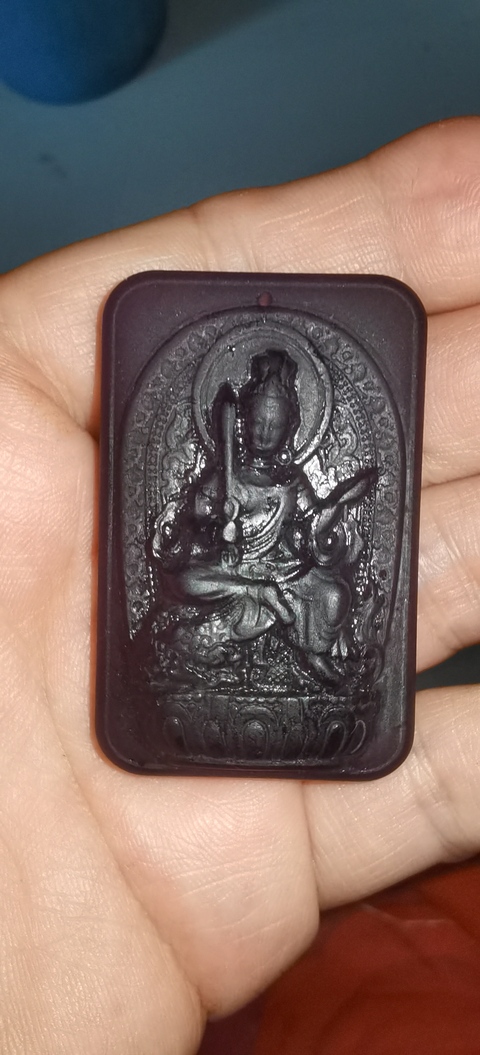古玩玉器玻璃菩薩牌真品鑒賞圖