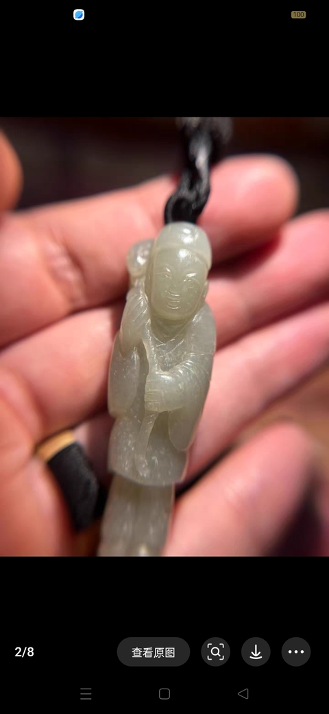 古玩玉器和田玉人真品鑒賞圖