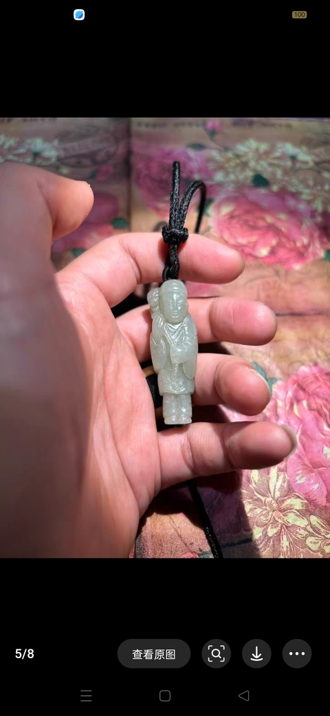 古玩玉器和田玉人真品鑒賞圖