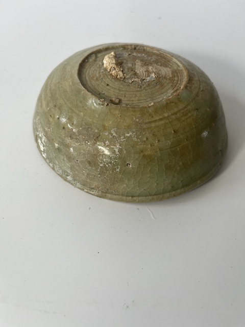 古玩陶瓷元代龍泉青瓷洗拍賣，當前價格50元
