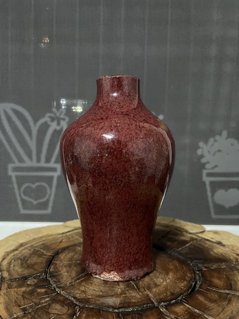 古玩陶瓷乾隆鈞紅釉梅瓶拍賣,當前價格3888元