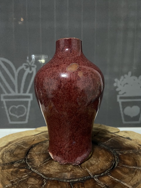 古玩陶瓷乾隆鈞紅釉梅瓶拍賣,當前價格3888元