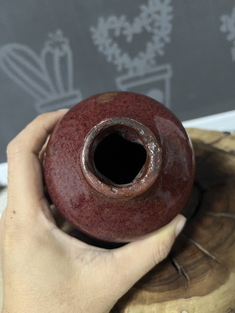 古玩陶瓷乾隆鈞紅釉梅瓶拍賣,當前價格3888元