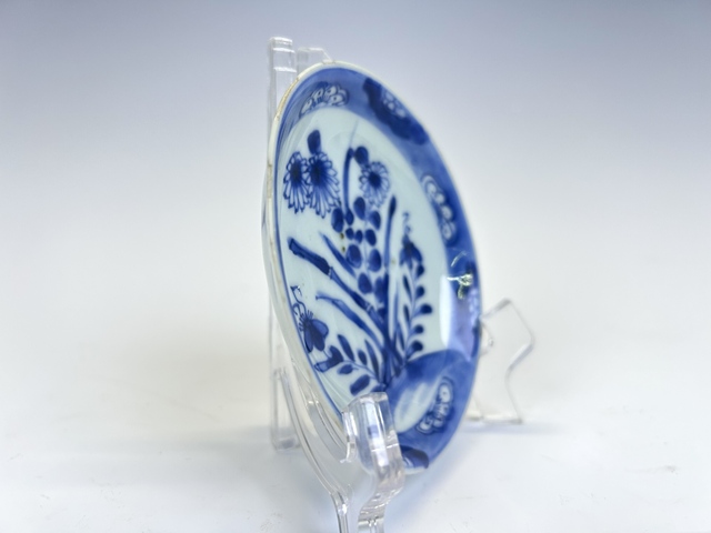 古玩陶瓷清康熙·青花花卉碟拍賣，當前價格68元