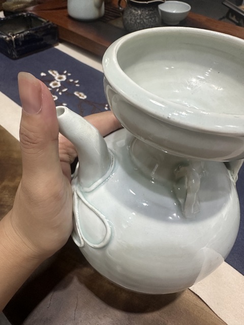 古玩陶瓷青白釉執(zhí)壺真品鑒賞圖