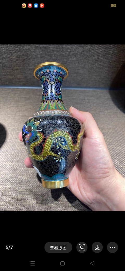 古玩銅器銅瓶真品鑒賞圖