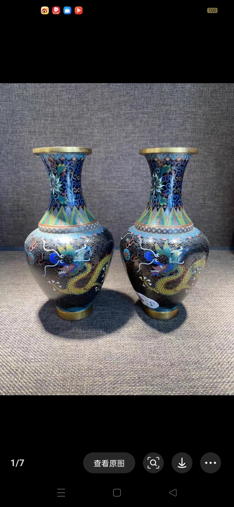 古玩銅器銅瓶真品鑒賞圖