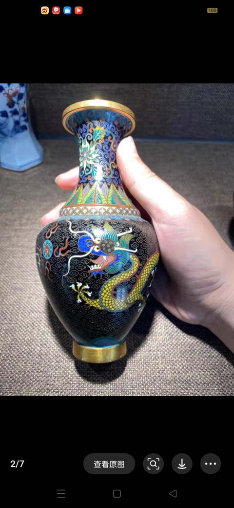 古玩銅器銅瓶真品鑒賞圖