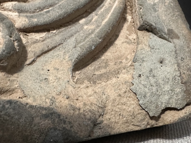 古玩陶瓷天女散花圖磚雕真品鑒賞圖
