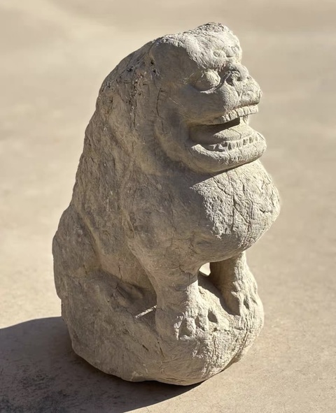 古玩雜項(xiàng)青石獅子真品鑒賞圖