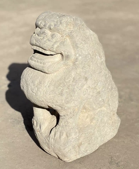 古玩雜項(xiàng)青石獅子真品鑒賞圖