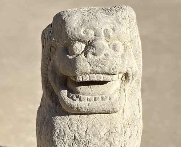 古玩雜項(xiàng)青石獅子真品鑒賞圖